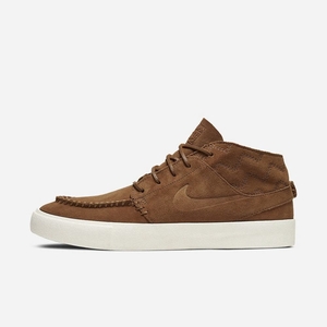 Basket Montante Nike SB Zoom Stefan Janoski Mid Crafted Marron 8740-519 Light British Tan/Black/Pale Ivory/Light British Tan Femme | GNE-63819928